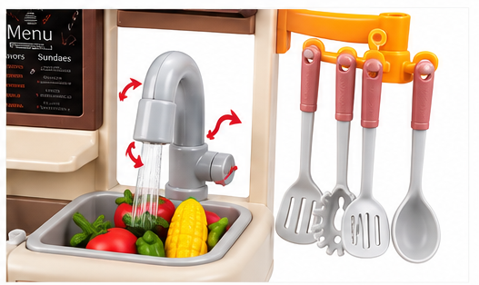 Zestaw Kuchenny Dream Kitchen 37T-4 – interaktywna kuchnia z akcesoriami 3+ dla dziecka