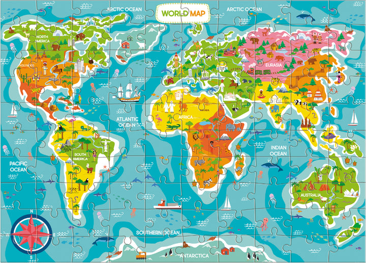 Puzzle „Mapa świata”