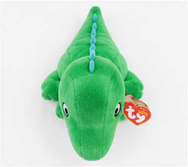 Beanie Babies Świnka Peppa Pan Dinozaur – zielona maskotka pluszowa 15 cm dla dziecka
