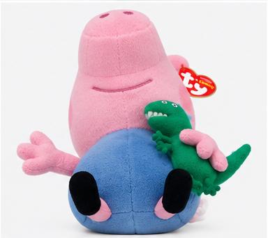 Beanie Babies Świnka Peppa George – maskotka pluszowa 15 cm dla dziecka