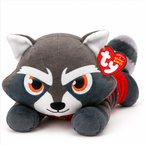Beanie Babies Marvel Rocket Raccoon – maskotka pluszowa 15 cm dla dziecka