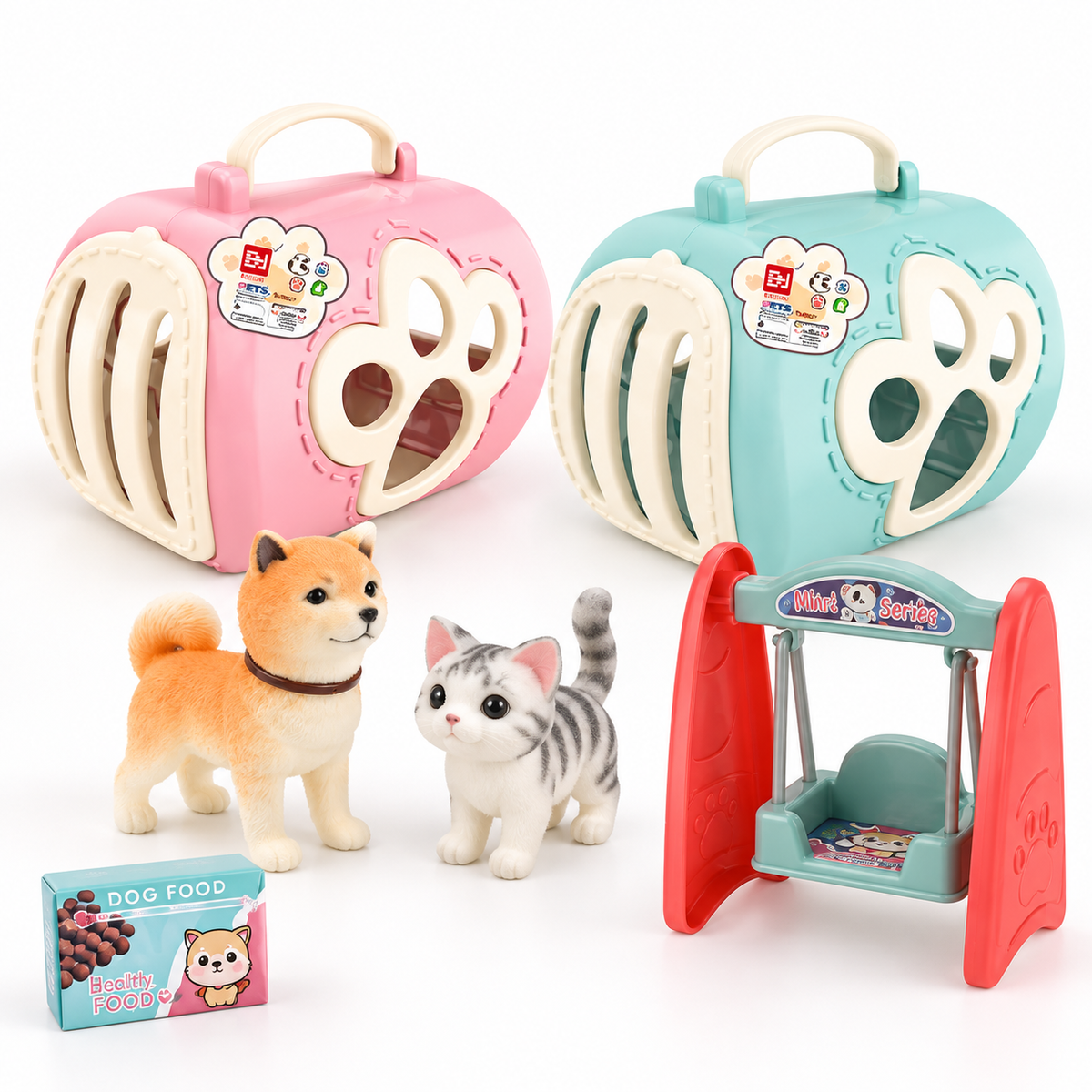 Pet Cage – mini transporter dla zwierząt 12 elementów dla dziecka