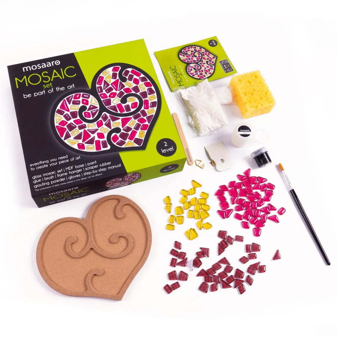 Mozaika szklana diamentowa DIY obraz ramka rękodzieło prezent ozdoba SERCE