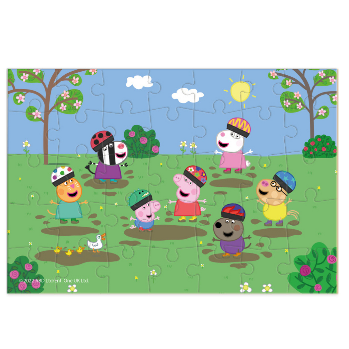 PUZZLE MINI ŚWINKA PEPPA KOLOROWA UKŁADANKA 35 ELEMENTÓW DLA NAJMŁODSZYCH