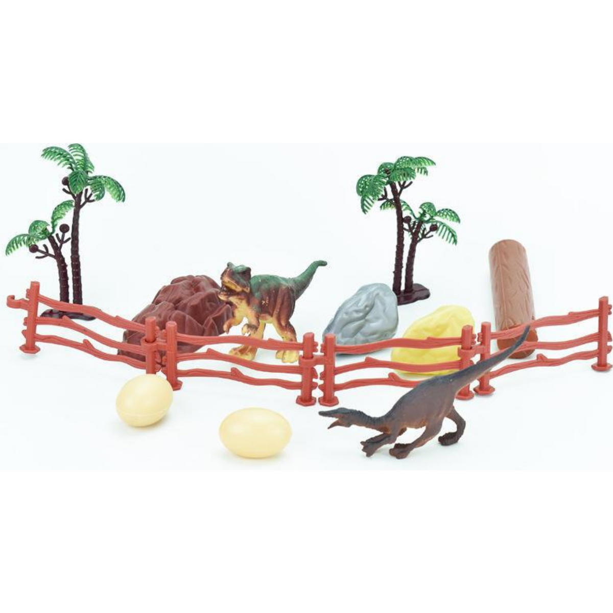 ZESTAW SZKIELET DINOZAURA TRANSPORTER FIGURKI DINOZAURÓW SKAŁY JAJA ZAGRODA