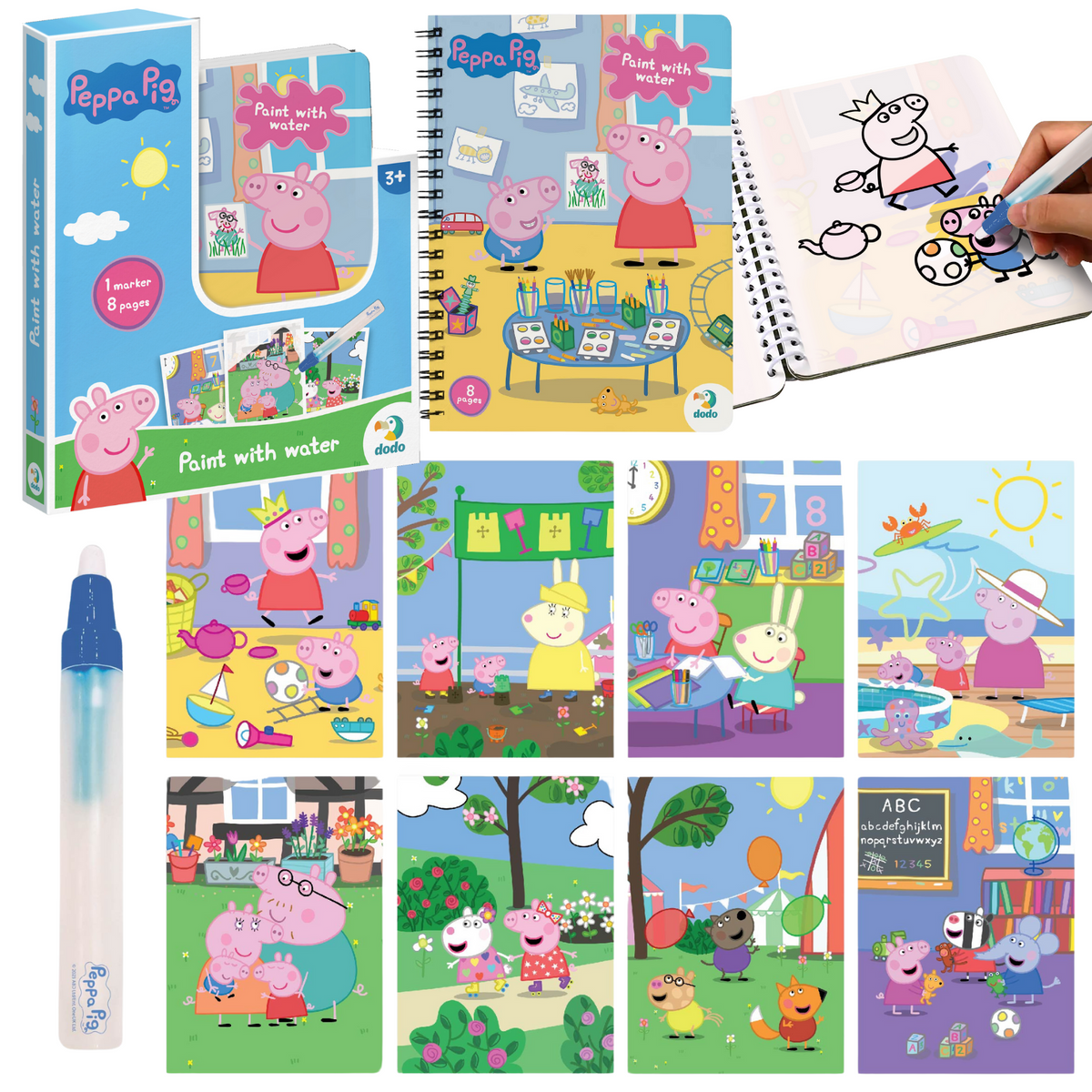 Zestaw Malowanie Wodą "Świnka Peppa" Książeczka Z Obrazkami Peppa Pig 200443
