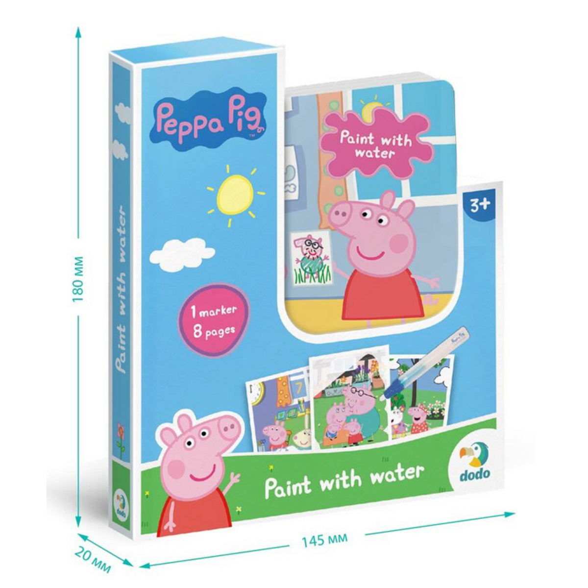 Zestaw Malowanie Wodą "Świnka Peppa" Książeczka Z Obrazkami Peppa Pig 200443